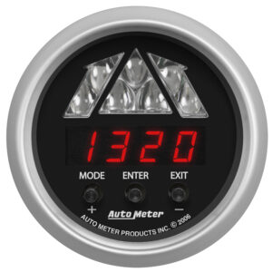 AUTOMETER Shift Light Gauge Digital RPM W/ Multi-Color LED Light, DPSS Level 2, Sport-Comp