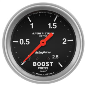 AUTOMETER Boost Gauge 2 5/8", 2.5Kg/Cm2, Mechanical, Sport-Comp