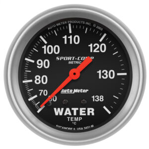 AUTOMETER 2 5/8" 60-140°C Mechanical Water Temperature Gauge, Sport-Comp