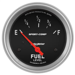 AUTOMETER Fuel Level Gauge 2 5/8", 0° To 90°F, Elec, Sport-Comp
