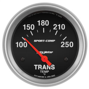 AUTOMETER Transmission Temperature Gauge 2 5/8", 100-250°f, Electric, Sport-Comp