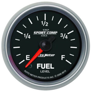 AUTOMETER Fuel Level Gauge 2 1/16", 0-280° Programmable, Sport-Comp II