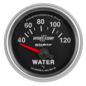 AUTOMETER Water Temperature Gauge 2 1/16", 40-120°c, Electric, Sport-Comp II