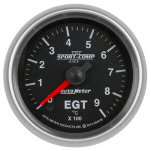 AUTOMETER EGT Pyrometer Gauge 2 1/16", 900°c, Digital Stepper Motor, Sport-Comp II