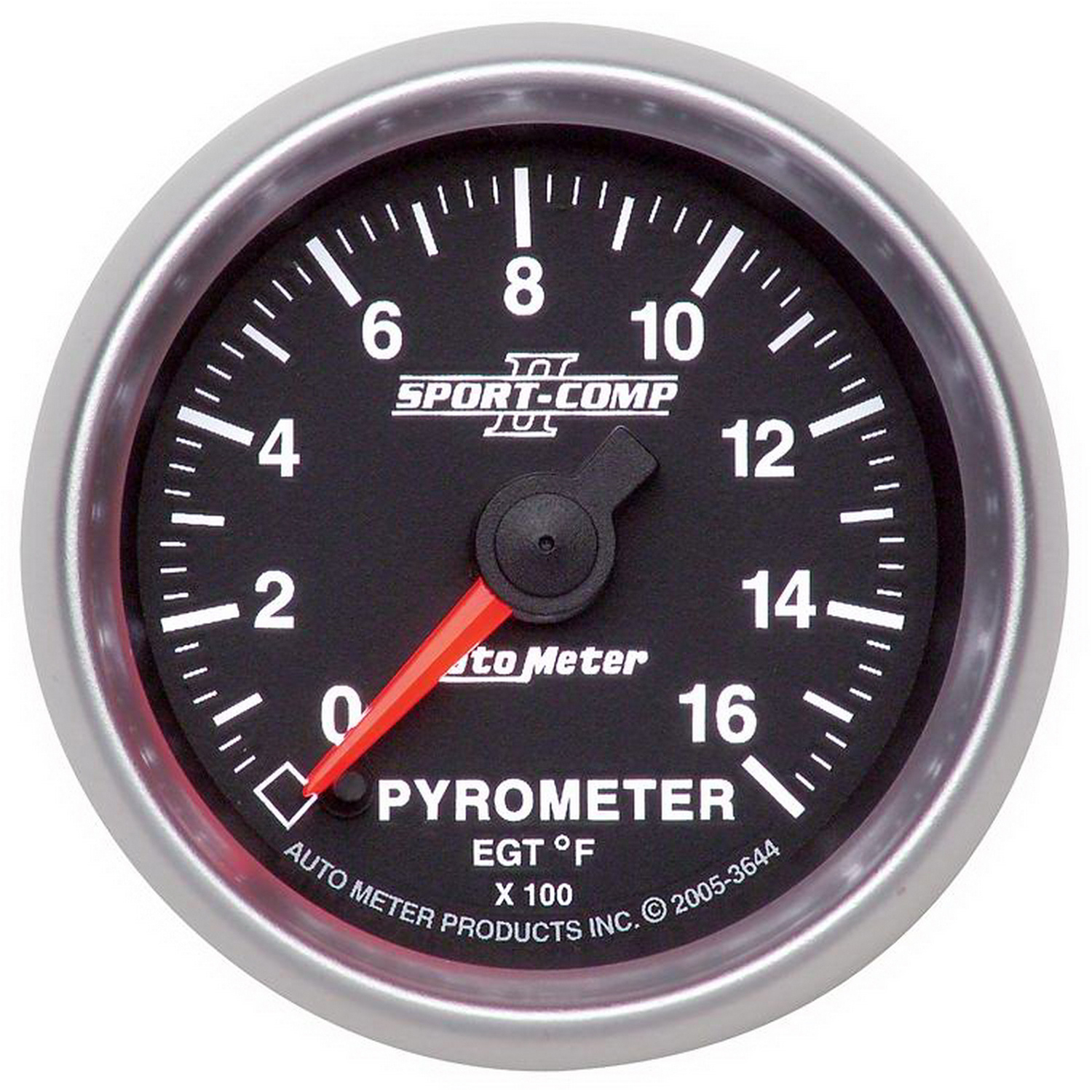 AUTOMETER EGT Pyrometer Gauge 2 1/16", 1600°f, Digital Stepper Motor, Sport-Comp II