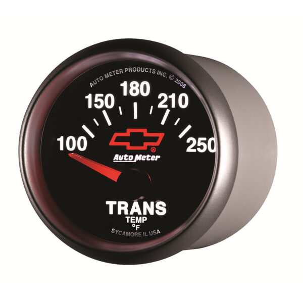 AUTOMETER Transmission Temperature Gauge 2 1/16", 100-250°f, Electric, Chevy Red Bowtie, Black - Image 2