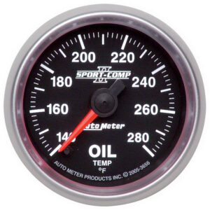 AUTOMETER Oil Temperature Gauge 2 1/16", 140-280°f, Digital Stepper Motor, Sport-Comp II