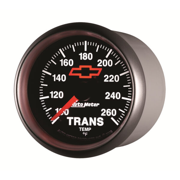 AUTOMETER Transmission Temperature Gauge 2 1/16", 100-260°f, Digital Stepper Motor, Chevy Red Bowtie, Black - Image 2