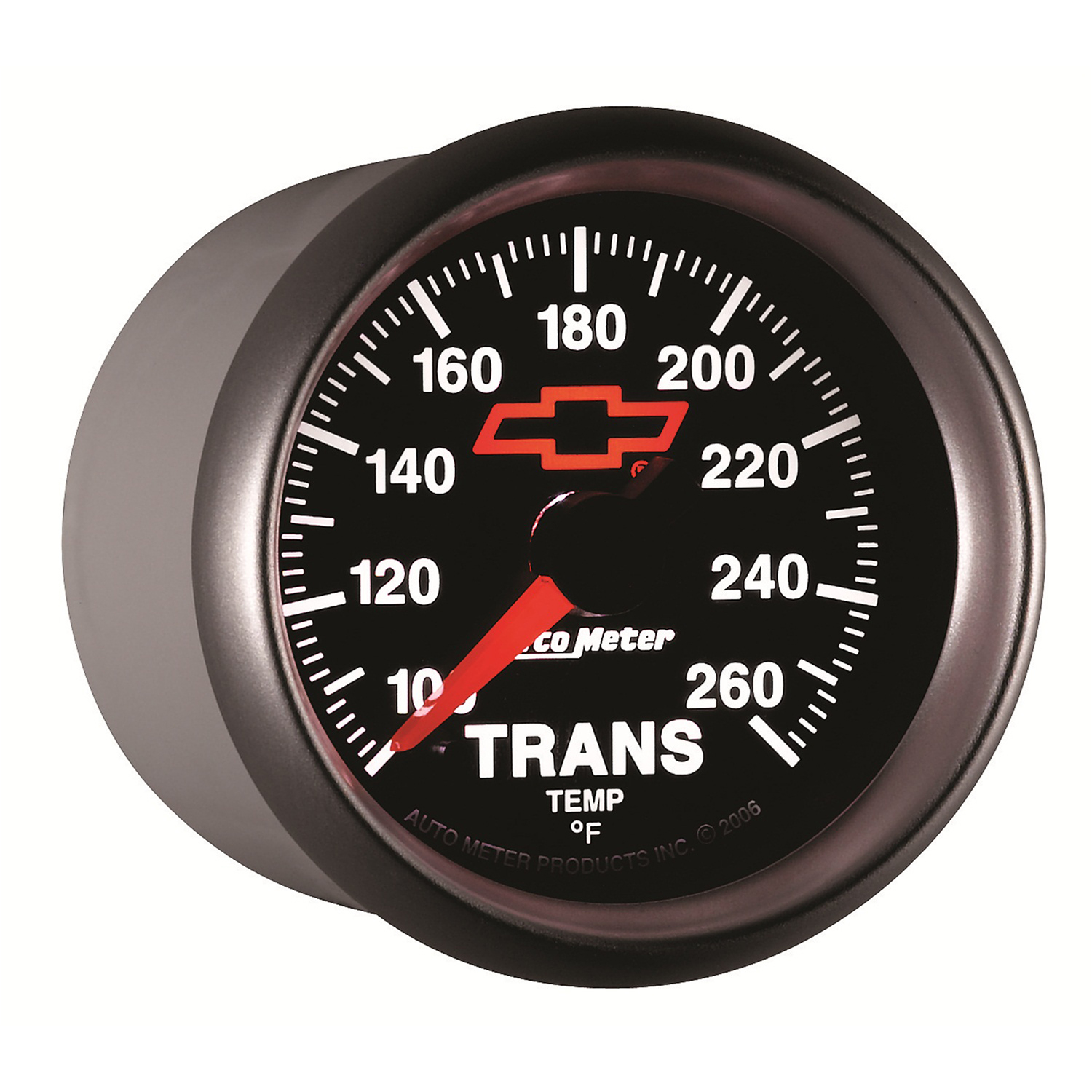 AUTOMETER Transmission Temperature Gauge 2 1/16", 100-260°f, Digital Stepper Motor, Chevy Red Bowtie, Black - Image 5