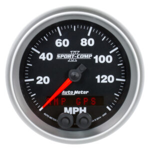 AUTOMETER Speedometer Gauge 3 3/8", 140MPH, GPS, Sport-Comp II