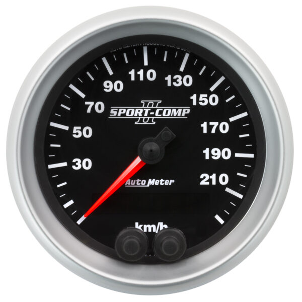 AUTOMETER Speedometer Gauge 3 3/8", 225KM/H, GPS, Sport-Comp II