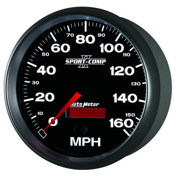 AUTOMETER Speedometer Gauge 5", 160MPH, Elec. Programmable, Sport-Comp II - Image 3