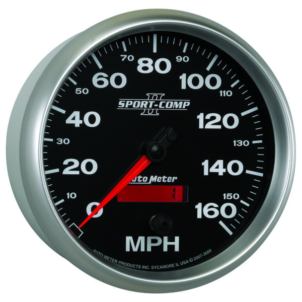 AUTOMETER Speedometer Gauge 5", 160MPH, Elec. Programmable, Sport-Comp II - Image 5