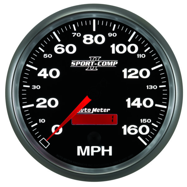 AUTOMETER Speedometer Gauge 5", 160MPH, Elec. Programmable, Sport-Comp II - Image 4