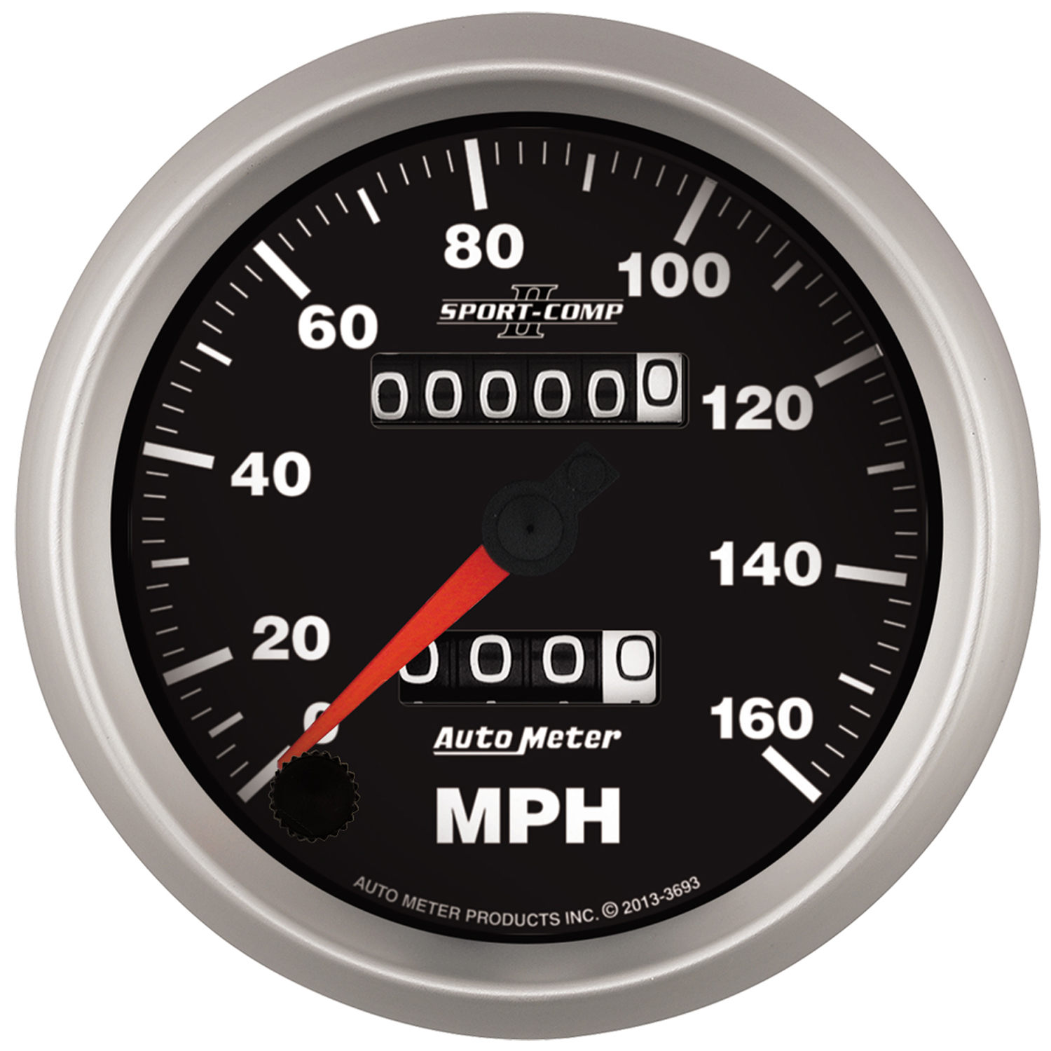 AUTOMETER Speedometer Gauge 3 3/8", 160MPH, Mechanical, Sport-Comp II