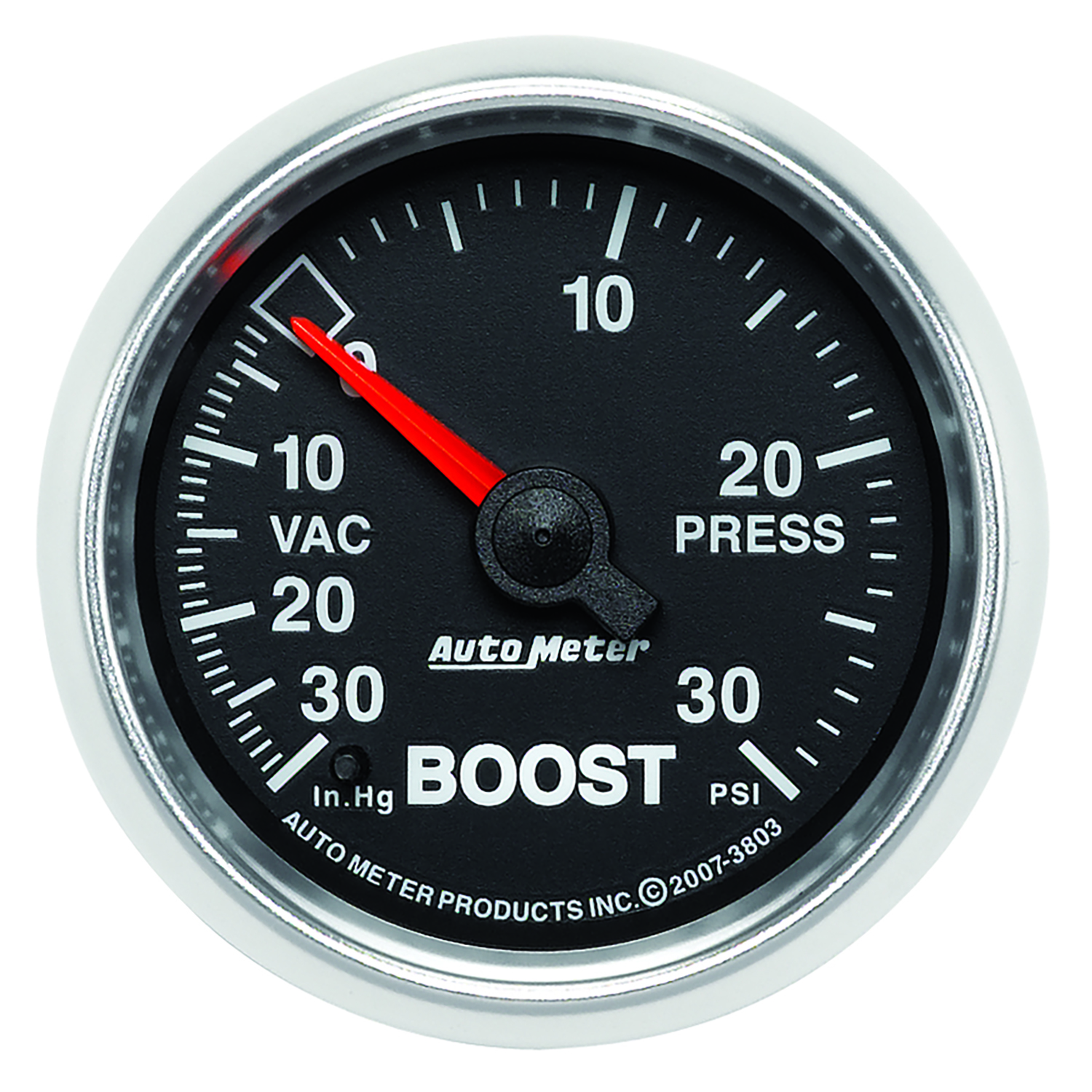 AUTOMETER Vacuum/Boost Gauge 2 1/16", 30Inhg-30PSI, Mechanical, Gs