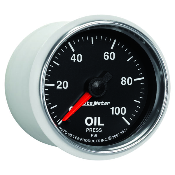 AUTOMETER Oil Pressure Gauge 2 1/16", 100PSI, Mechanical, Gs - Image 5