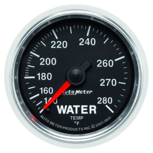 AUTOMETER Water Temperature Gauge 2 1/16", 140-280°f, Mechanical, Gs