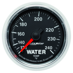 AUTOMETER Water Temperature Gauge 2 1/16", 120-240°f, Mechanical, Gs