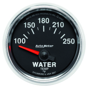 AUTOMETER Water Temperature Gauge 2 1/16", 100-250°f, Electric, Gs
