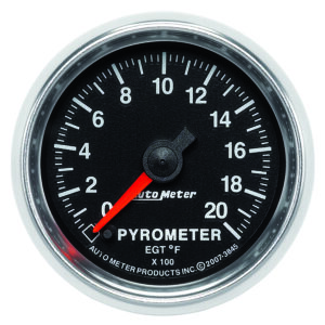 AUTOMETER EGT Pyrometer Gauge 2 1/16", 2000°f, Digital Stepper Motor, Gs
