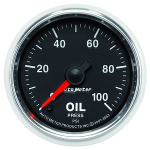 AUTOMETER Oil Pressure Gauge 2 1/16", 100PSI, Digital Stepper Motor, Gs