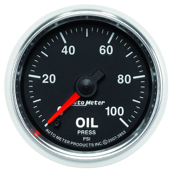 AUTOMETER Oil Pressure Gauge 2 1/16", 100PSI, Digital Stepper Motor, Gs