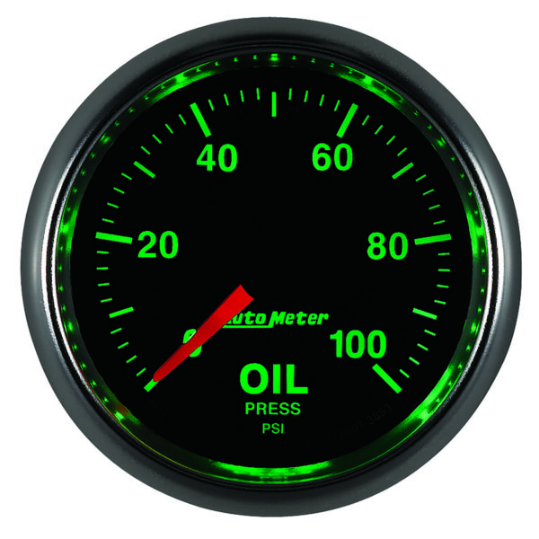 AUTOMETER Oil Pressure Gauge 2 1/16", 100PSI, Digital Stepper Motor, Gs - Image 4
