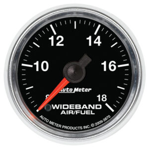AUTOMETER Wideband Air/Fuel Ratio AFR Gauge Analogue, 2 1/16", 8:1-18:1, Stepper Motor, Gs