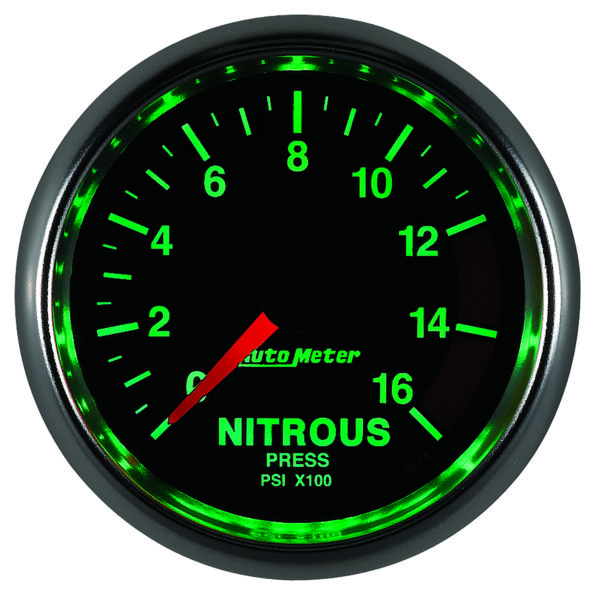AUTOMETER Nitrous Pressure Gauge 2 1/16", 1600PSI, Digital Stepper Motor, Gs - Image 4