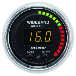 AUTOMETER Pro Air/Fuel Ratio AFR Gauge 2 1/16", 10:1-20:1, Digital W/ Peak & Warn, Gs