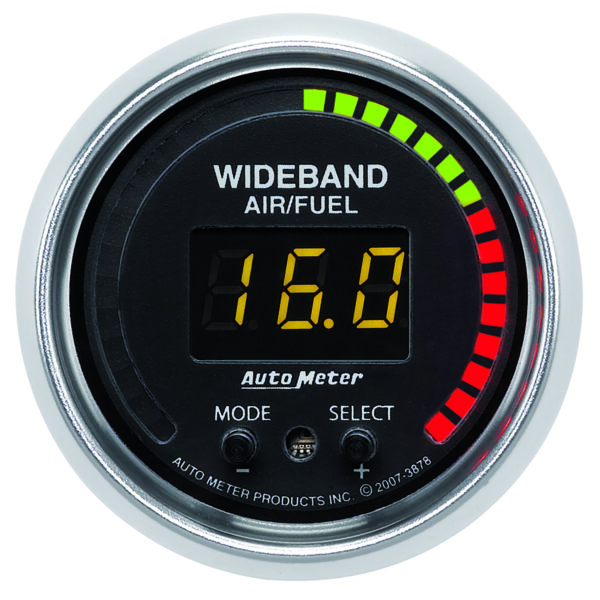 AUTOMETER Pro Air/Fuel Ratio AFR Gauge 2 1/16", 10:1-20:1, Digital W/ Peak & Warn, Gs