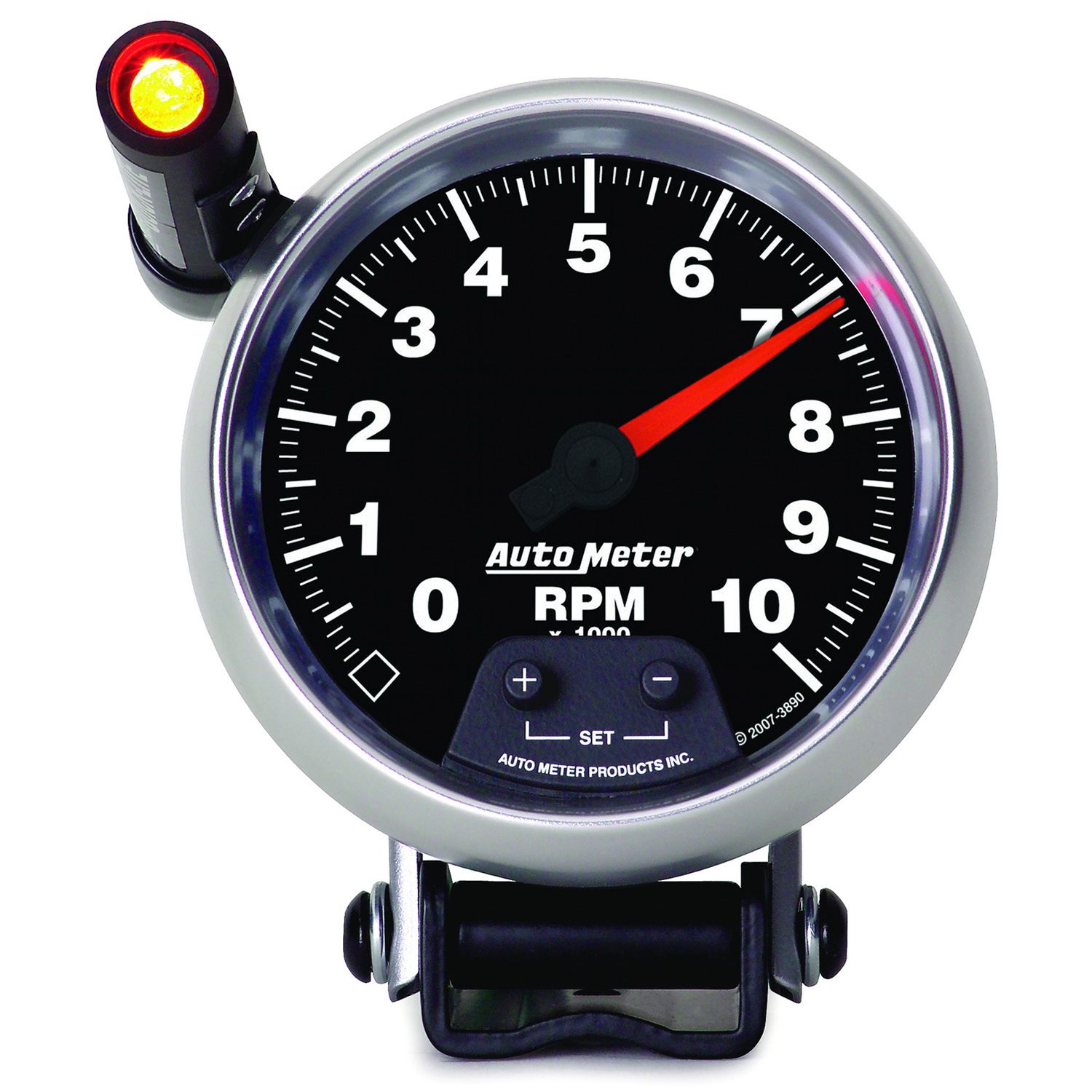 AUTOMETER Tachometer Gauge 3 3/4", 10K RPM, Pedestal W/ Ext. Quick-Lite, Gs