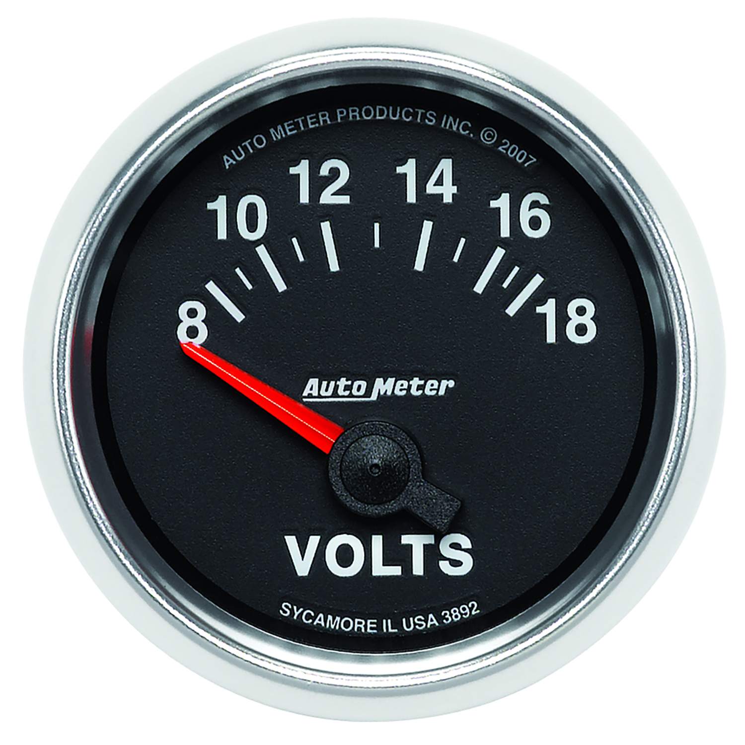 AUTOMETER Voltmeter Gauge 2 1/16", 18V, Electric, Gs