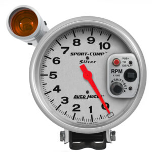 AUTOMETER 5 Inch Pedestal Tachometer Gauge & Shift Light, 10,000 R P M, Ultra-Lite