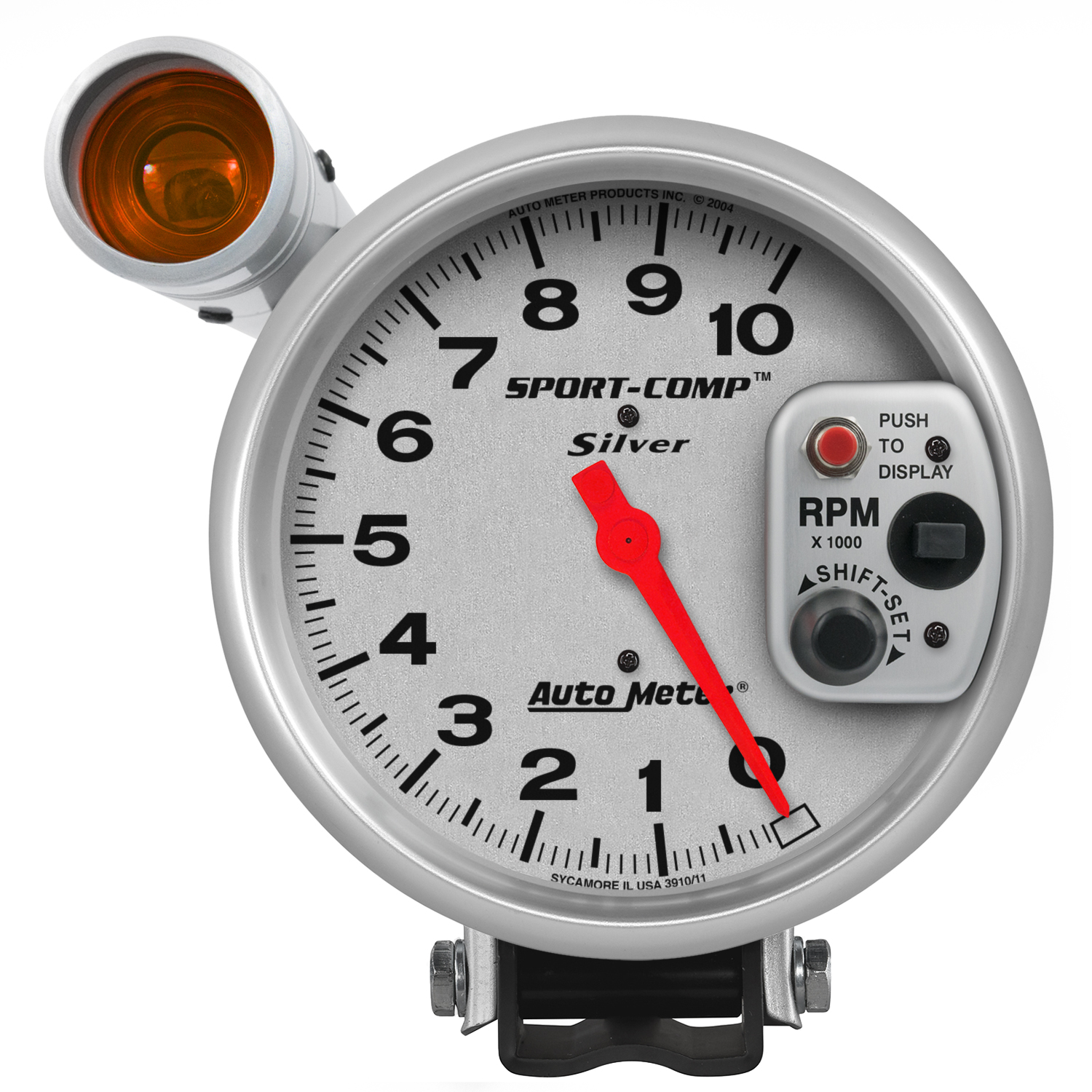 AUTOMETER 5 Inch Pedestal Tachometer Gauge & Shift Light, 10,000 R P M, Ultra-Lite
