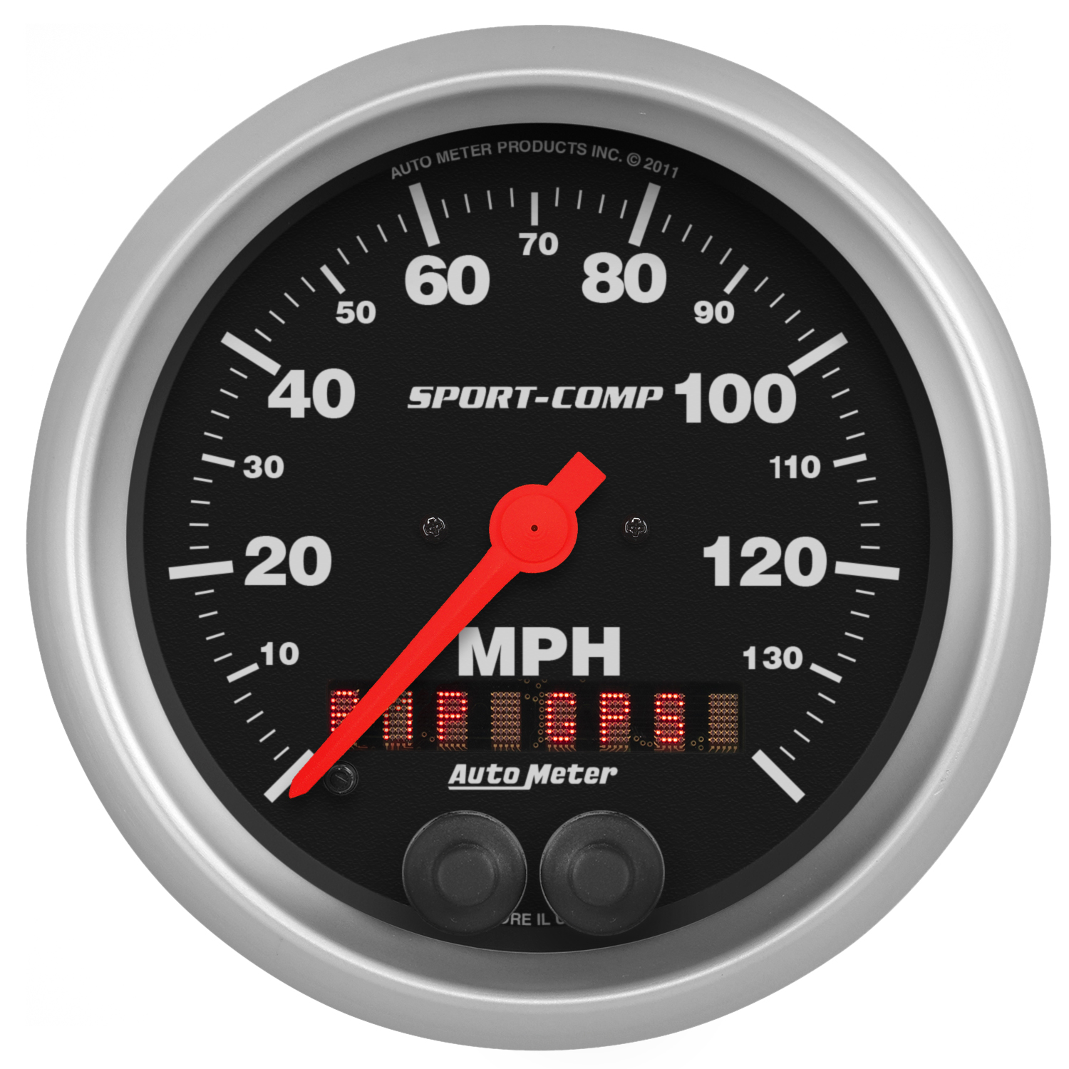 AUTOMETER Speedometer Gauge 3 3/8", 140MPH, GPS, Sport-Comp