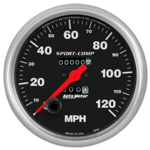 AUTOMETER Speedometer Gauge 5", 120MPH, Mechanical, Sport-Comp