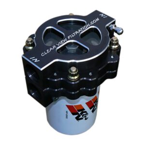 CLEAR VIEW Oil Filters 400-115-B - 4" Screw-On Blackout #12 Port 115 Micron