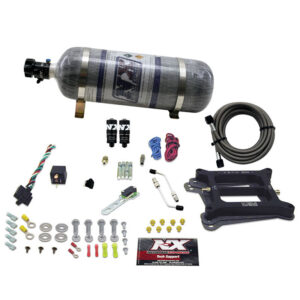 NITROUS EXPRESS 4150 Hitman Plus 4-Bbl (50-100-150-200HP) With Composite Bottle
