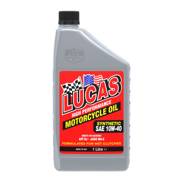 LUCAS SAE 10W-40 Synthetic Motorcycle Oil 1L