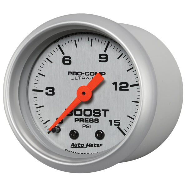 AUTOMETER Boost Gauge 2 1/16", 15PSI, Mechanical, Ultra-Lite - Image 2