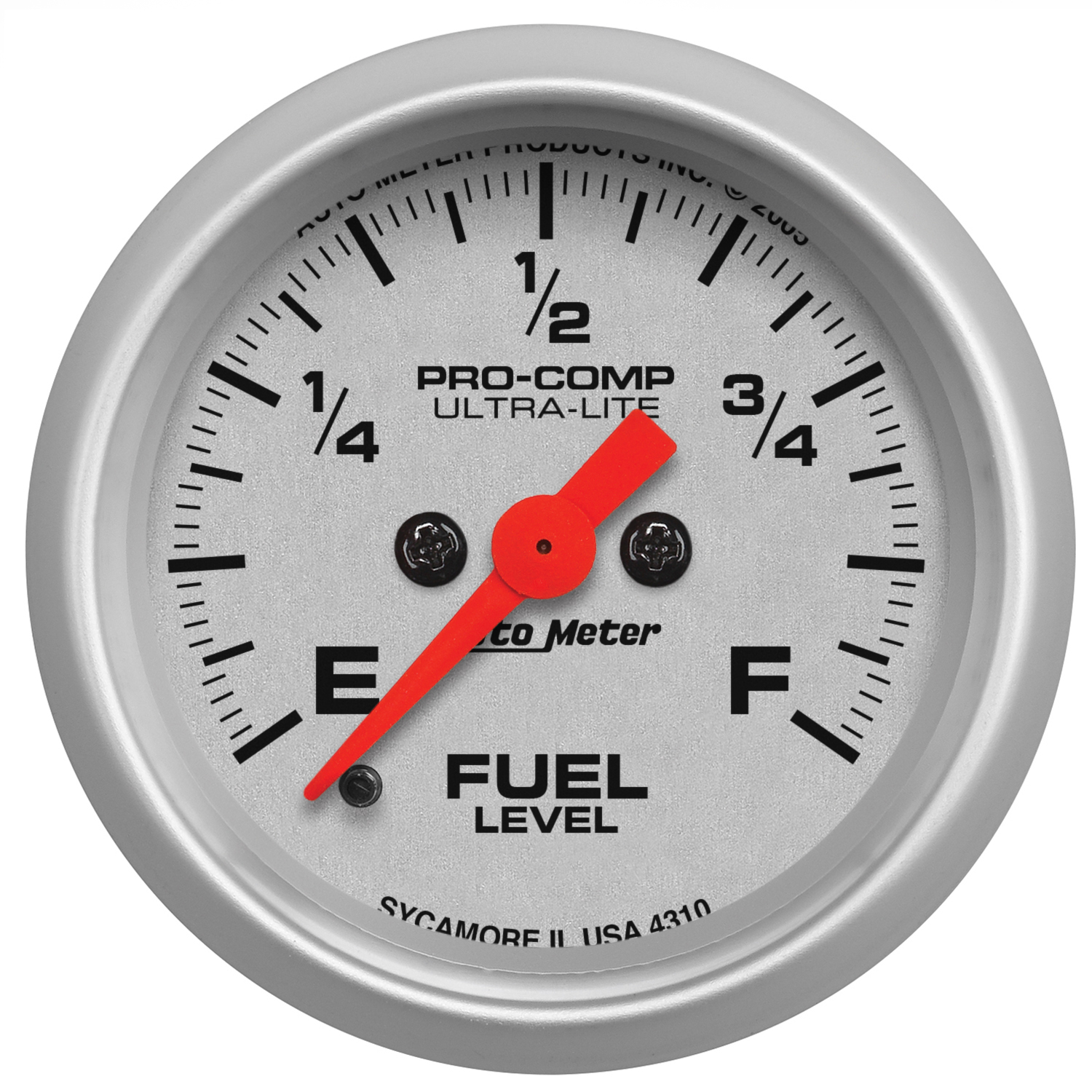 AUTOMETER Fuel Level Gauge 2 1/16", 0-280° Programmable, Ultra-Lite