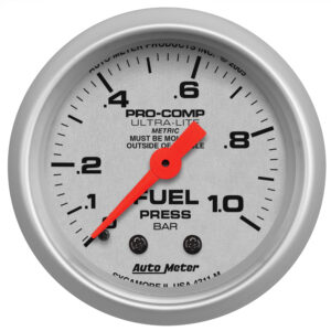 AUTOMETER Fuel Pressure Gauge 2 1/16", 1.0Bar, Mechanical, Ultra-Lite