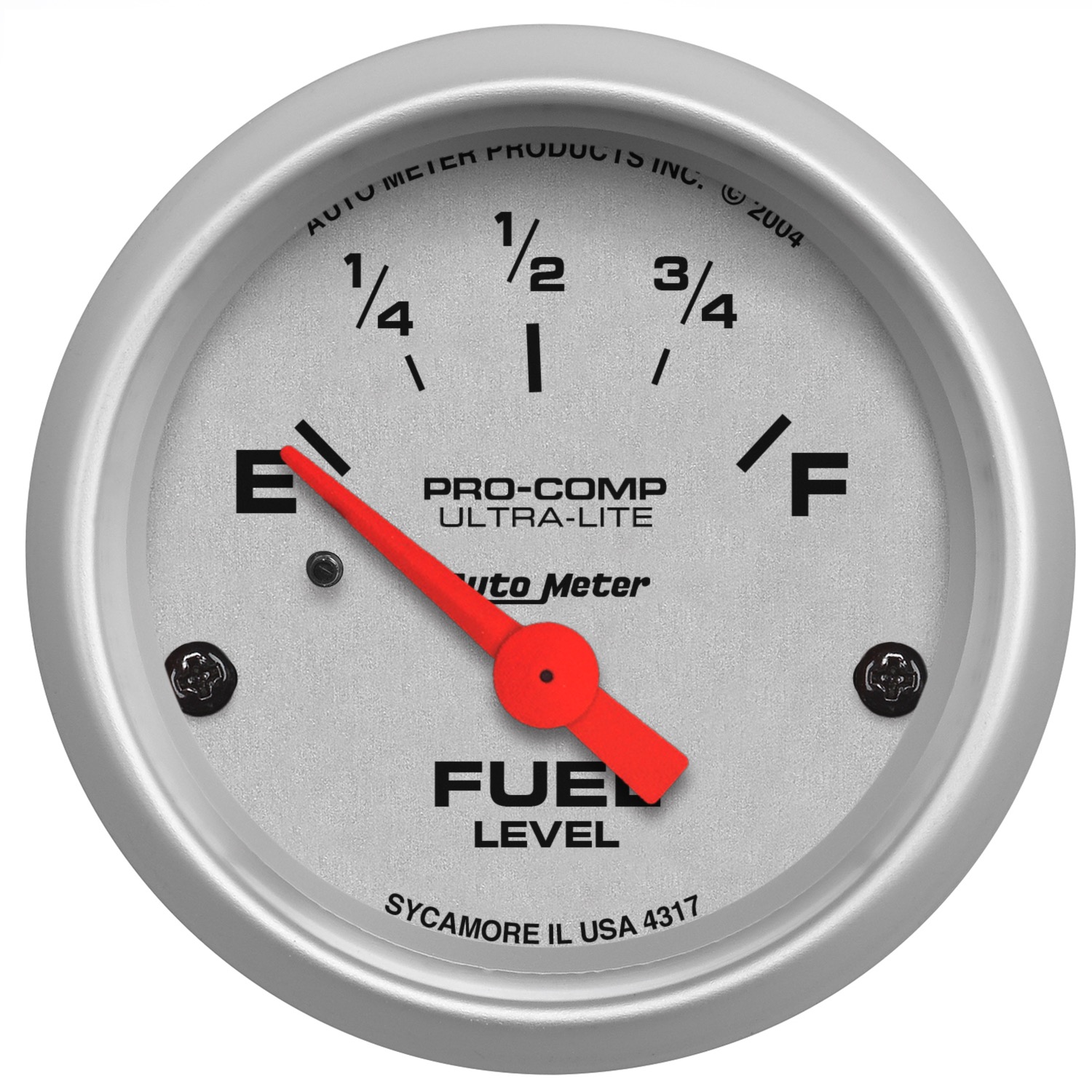 AUTOMETER Fuel Level Gauge 2 1/16", 0&deg; To 30&deg;F, Elec, Ultra-Lite
