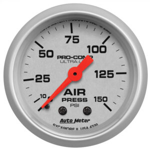 AUTOMETER Air Pressure Gauge 2 1/16", 150PSI, Mechanical, Ultra-Lite