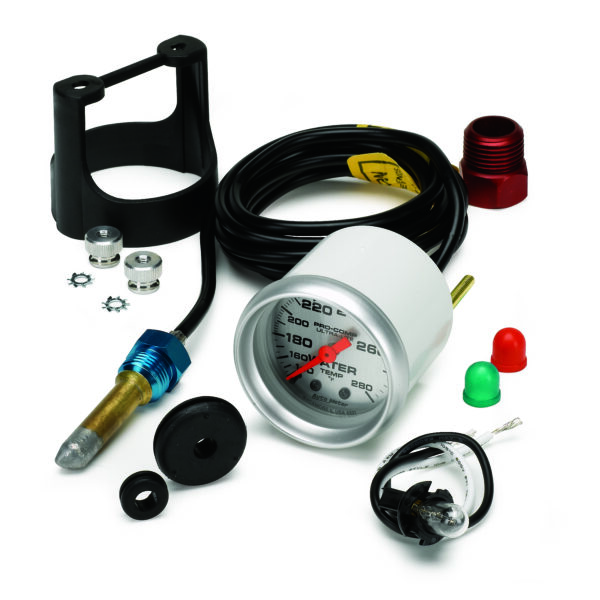 AUTOMETER Water Temperature Gauge 2 1/16", 140-280°f, Mechanical, Ultra-Lite - Image 2