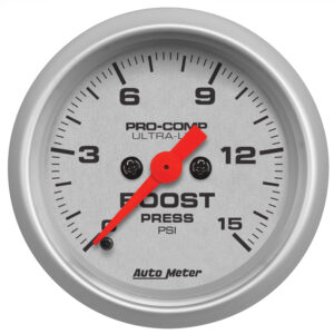 AUTOMETER Boost Gauge 2 1/16", 15PSI, Digital Stepper Motor, Ultra-Lite