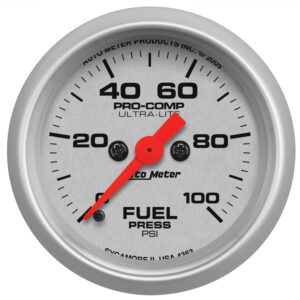 AUTOMETER Fuel Pressure Gauge 2 1/16", 100PSI, Digital Stepper Motor, Ultra-Lite