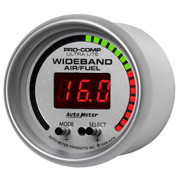 AUTOMETER Pro Air/Fuel Ratio AFR Gauge 2 1/16", 10:1-20:1, Digital W/ Peak & Wrn, Ultra-Lite - Image 2